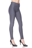 Textured High Waist Butt Lifting Leggings