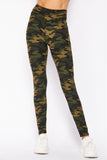 Camo Print Ankle Leggings w/3 inch waistband
