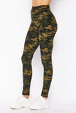 Camo Print Ankle Leggings w/3 inch waistband