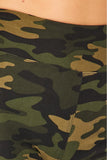 Camo Print Ankle Leggings w/3 inch waistband