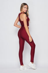 Racerback Honeycomb Sports Bra Active Set