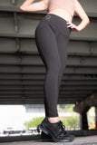 Black Yoga Pant 4 way Strech 25% Spandex 75% Polyester Moisture Wicking