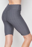 Textured High Waist Butt Lifting Biker Short