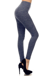 High-Waist Fleece Leggings For Winter