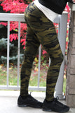Green Camouflage 5" High Waist Ankle Leggings