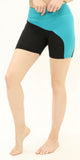 High Waisted Energy Perform Shorts – Black/Aqua
