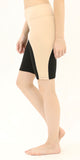 High Waisted Energy Perform Cycling Shorts – Black/Skin Color