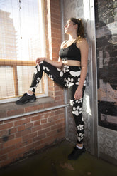 Dog Paw Design High Waisted Print Leggings