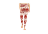 High-Waist Christmas Pattern with Deers Leggings