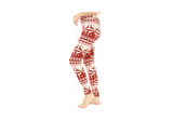 High-Waist Christmas Pattern with Deers Leggings
