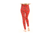 High-Waist Christmas Winter Snow on Pine Needle Leggings
