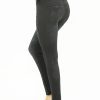 Jeggings w/cut Knee Interlace Black