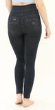 Jeggings w/cut Leg Interlace Black