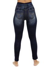 Jeggings w/cut Interlace Blue