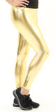 Leather Gold Leggings
