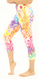 High Waisted Buttery Soft Summer Splash Capri Leggings