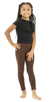 Kids Buttery-Soft Brown Leggings