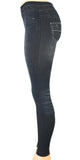 Jeggings w/cut Knee Interlace Black