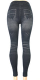 Jeggings w/cut Knee Interlace Black