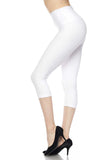 ULTRA SOFT CAPRI LEGGINGS WITH 5 INCH WAISTBAND