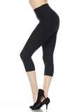 ULTRA SOFT CAPRI LEGGINGS WITH 5 INCH WAISTBAND