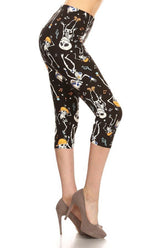 Buttery Soft High-Waist Polka Dot Capri Leggings