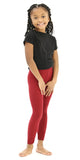 Kids Buttery-Soft Burgundy Leggings