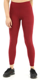 Buttery-Soft High-Waist Burgundy Leggings