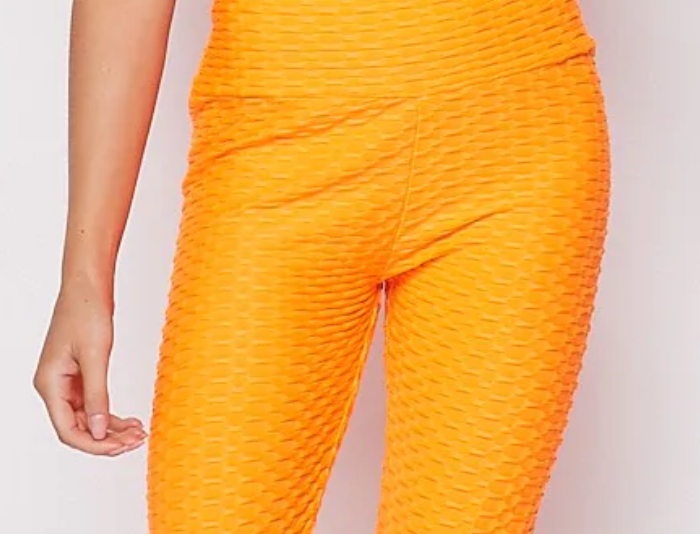 Solid Honeycomb Scrunched Butt Lift Jumpsuit