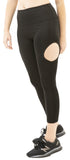 High-Waist Active Yoga Leggings with Cut-Out Sides