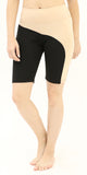 High Waisted Energy Perform Cycling Shorts – Black/Skin Color